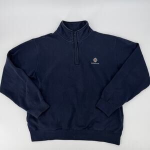 Gear For Sports Coldstream Quarter Zip Sweatshirt Mens M Navy Embroidered Logo